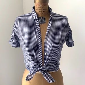 Gingham Women's Button Down Shirt